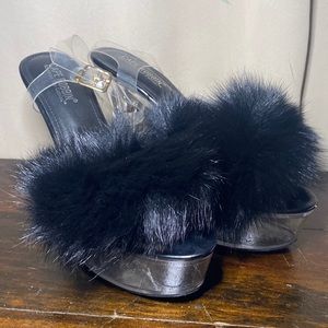 Black High Heeled Platforms